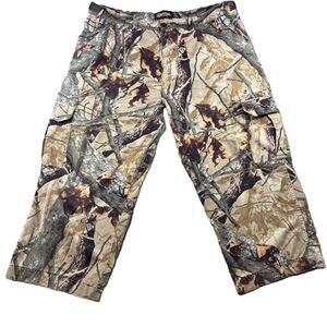 Outfitters Ridge Men Camo Cargo Hunting Pants Fusion 3D Brown XL Short A156